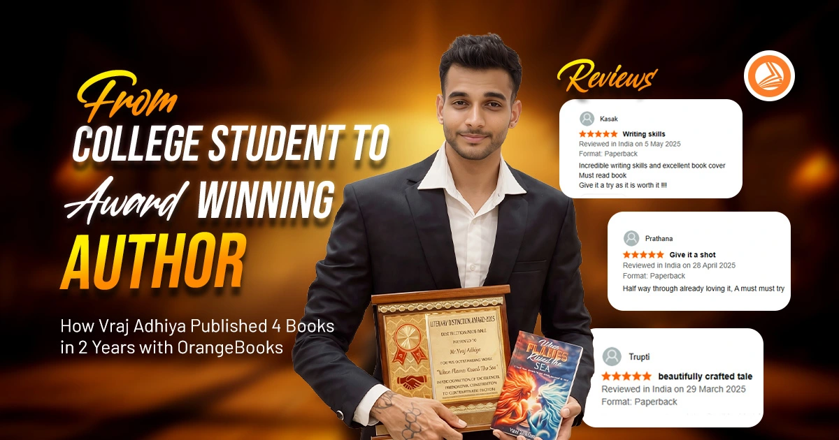 From College Student to Award-Winning Author: Vraj Adhiya's Multi-Genre Journey
