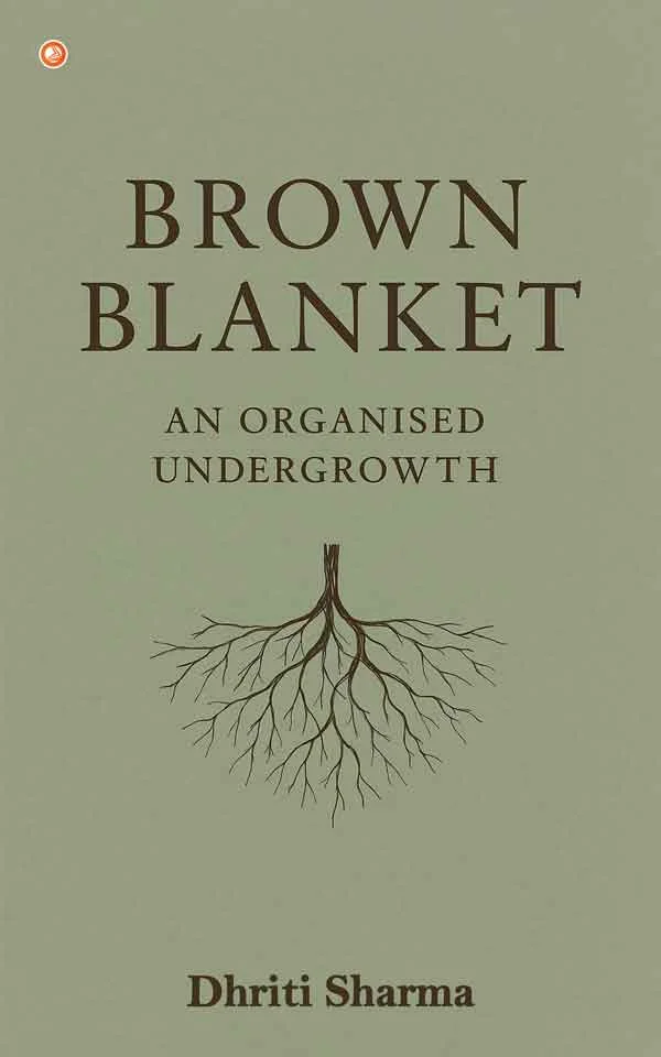 Brown Blanket poetry book cover by Dhriti Sharma
