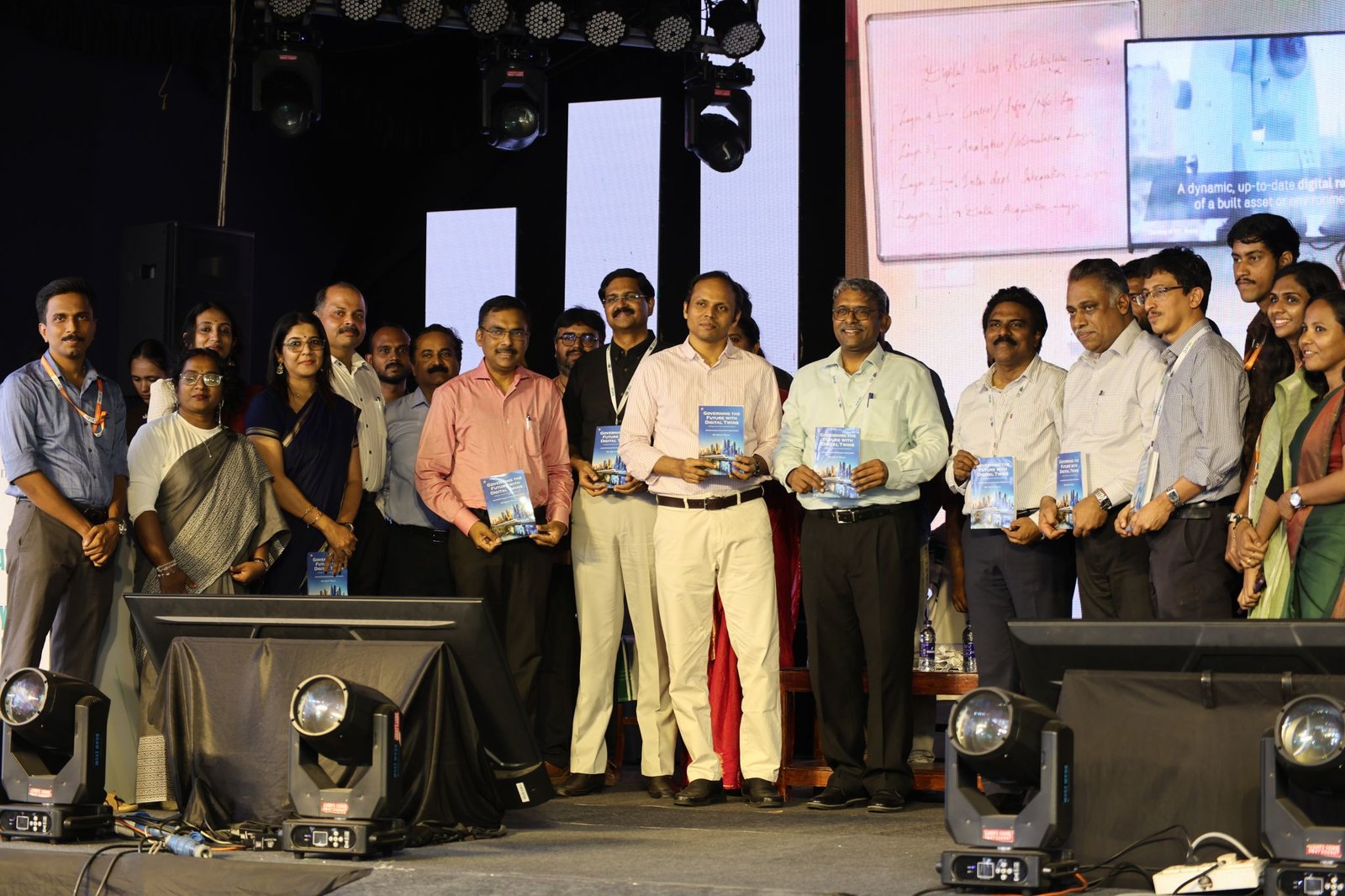 Dr. Sini V. Pillai receives Governing the Future with Digital Twins from Rajan N Khobragade IAS at Digital University Kerala