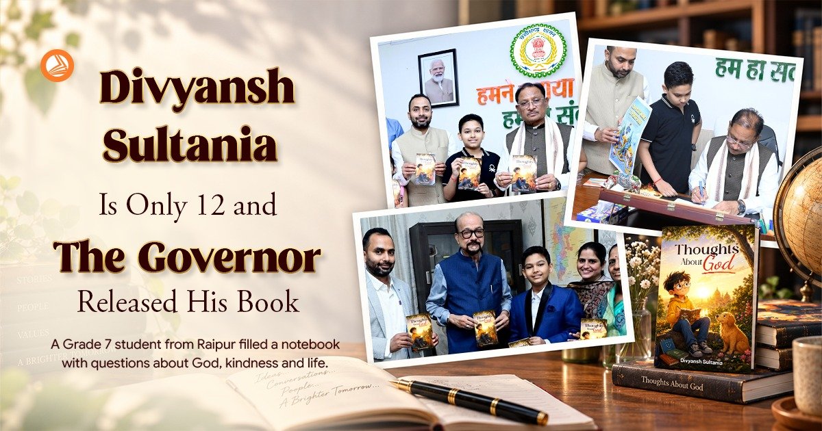 Divyansh Sultania Is Twelve, and the Governor Released His Book image