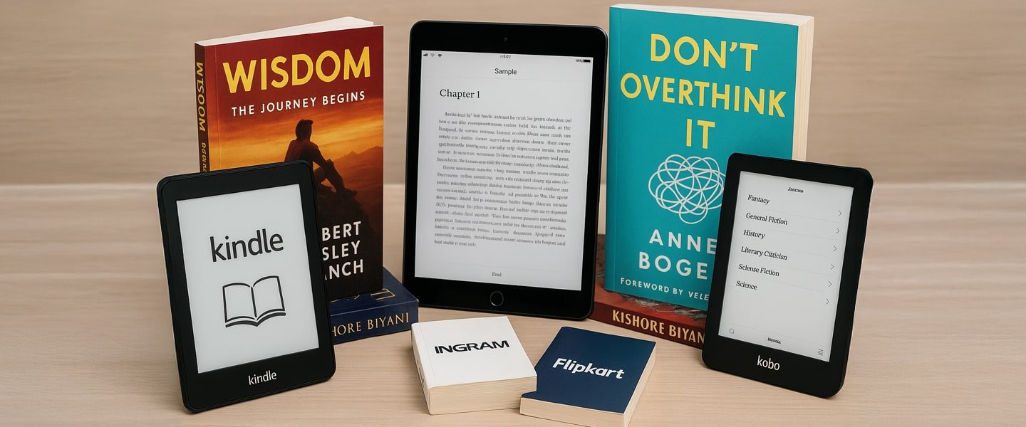 Worldwide distribution network for self published books